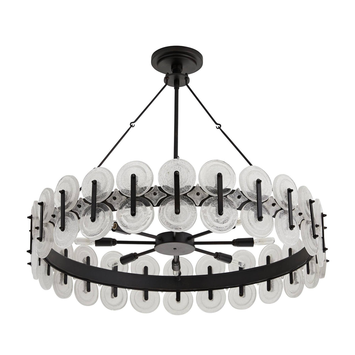 Sculptural Rondelle Chandelier — view 4