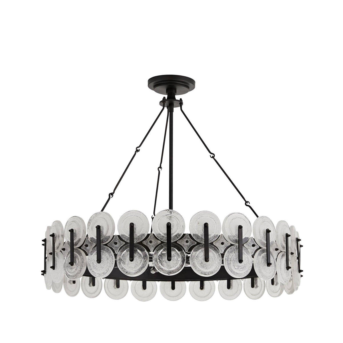 Sculptural Rondelle Chandelier — view 6