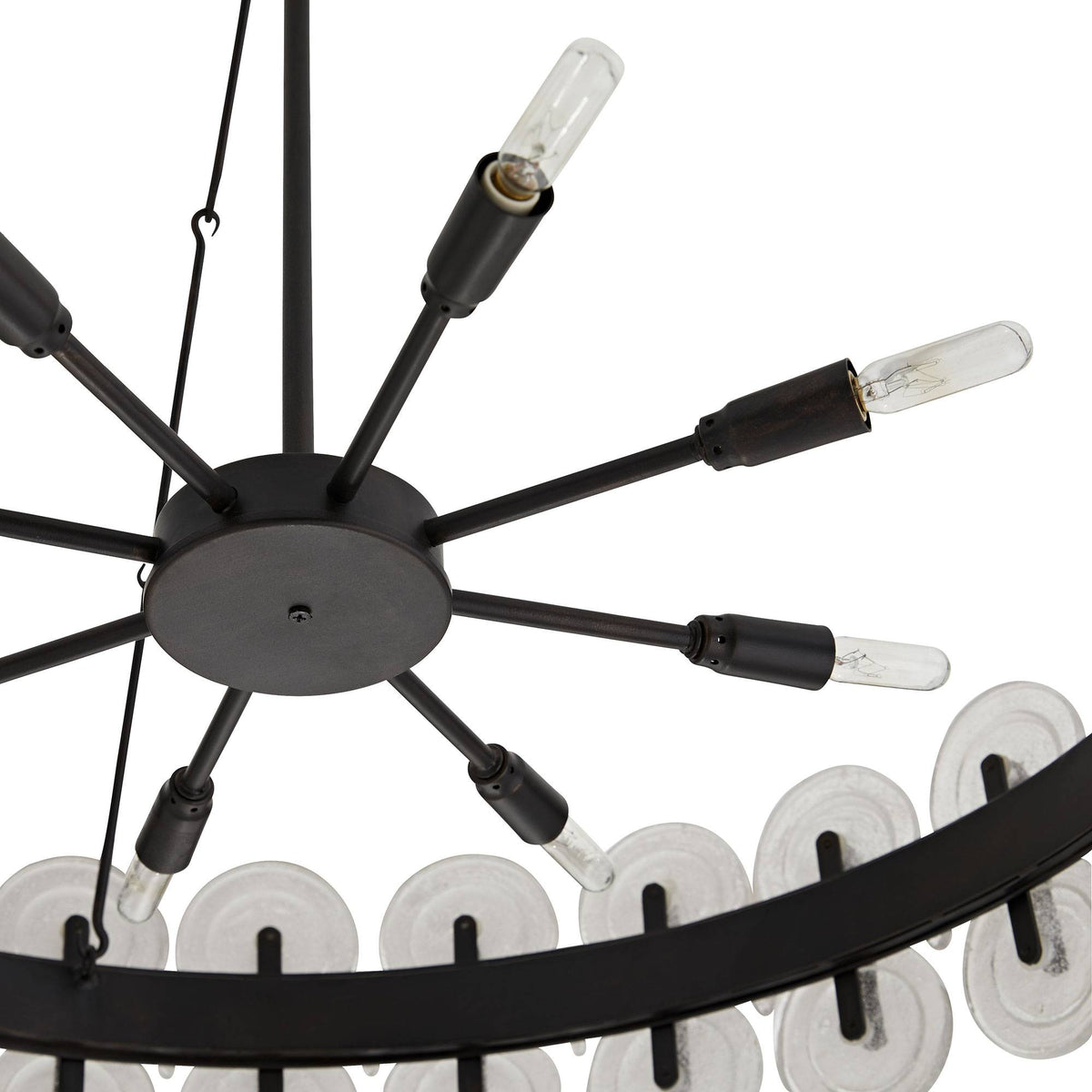 Sculptural Rondelle Chandelier — view 7