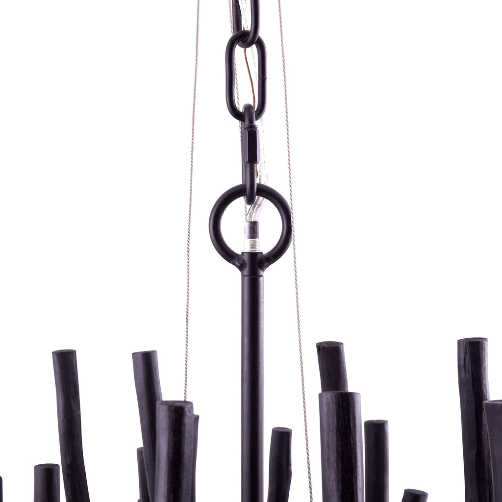 Artisan Tilda Large Chandelier – Black — view 10