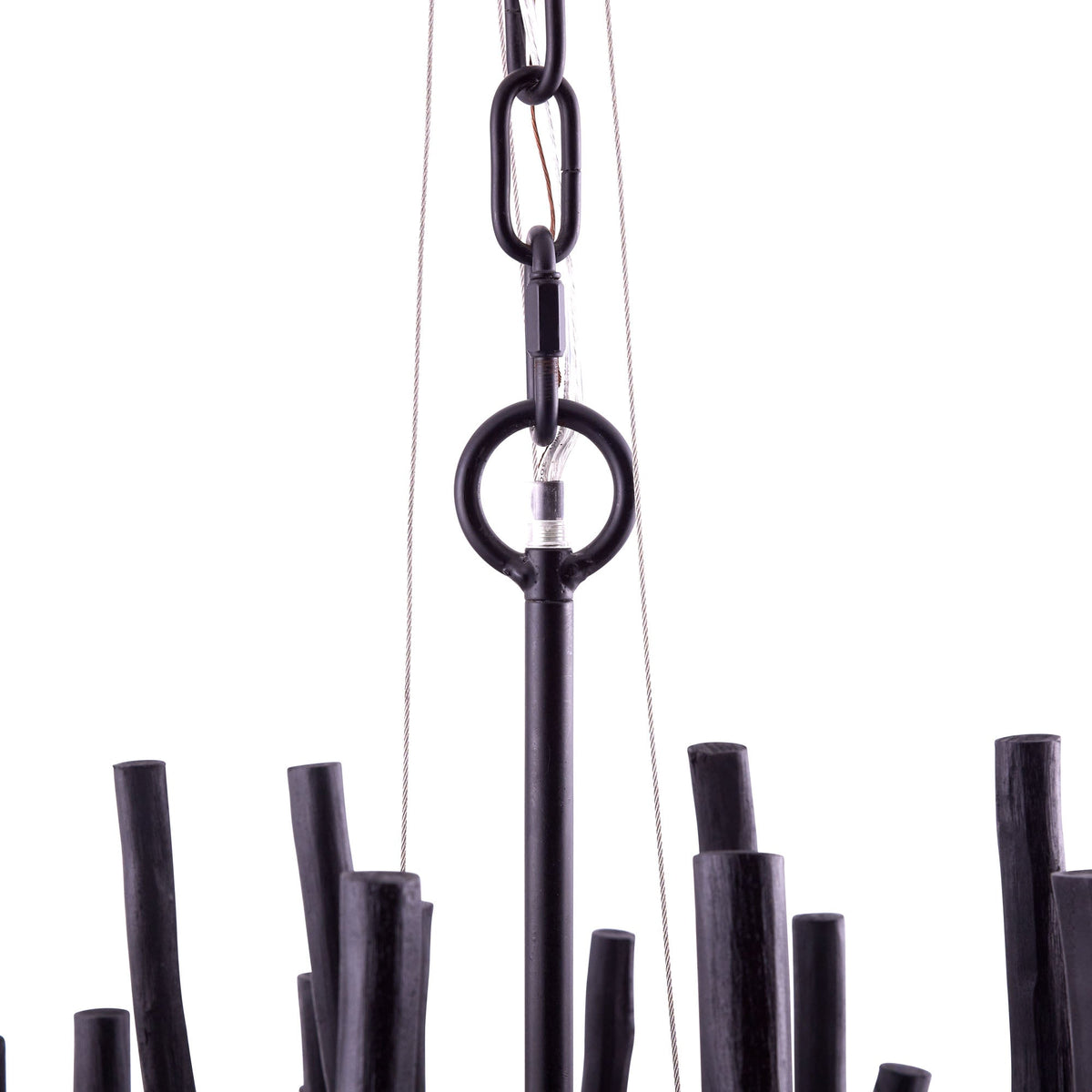 Artisan Tilda Large Chandelier – Black — view 10