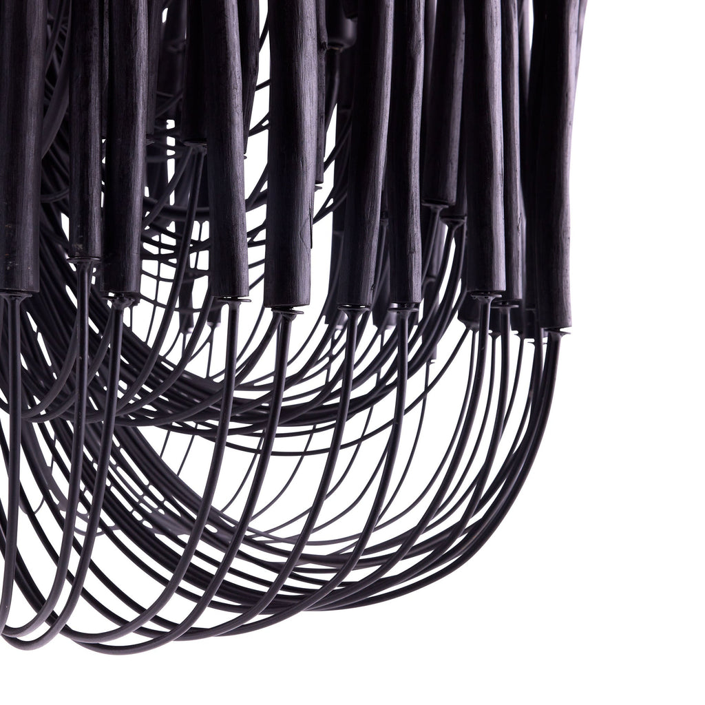 Artisan Tilda Large Chandelier – Black — view 8