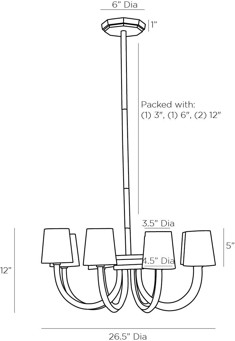 Artisan Gaetano Chandelier — view 11