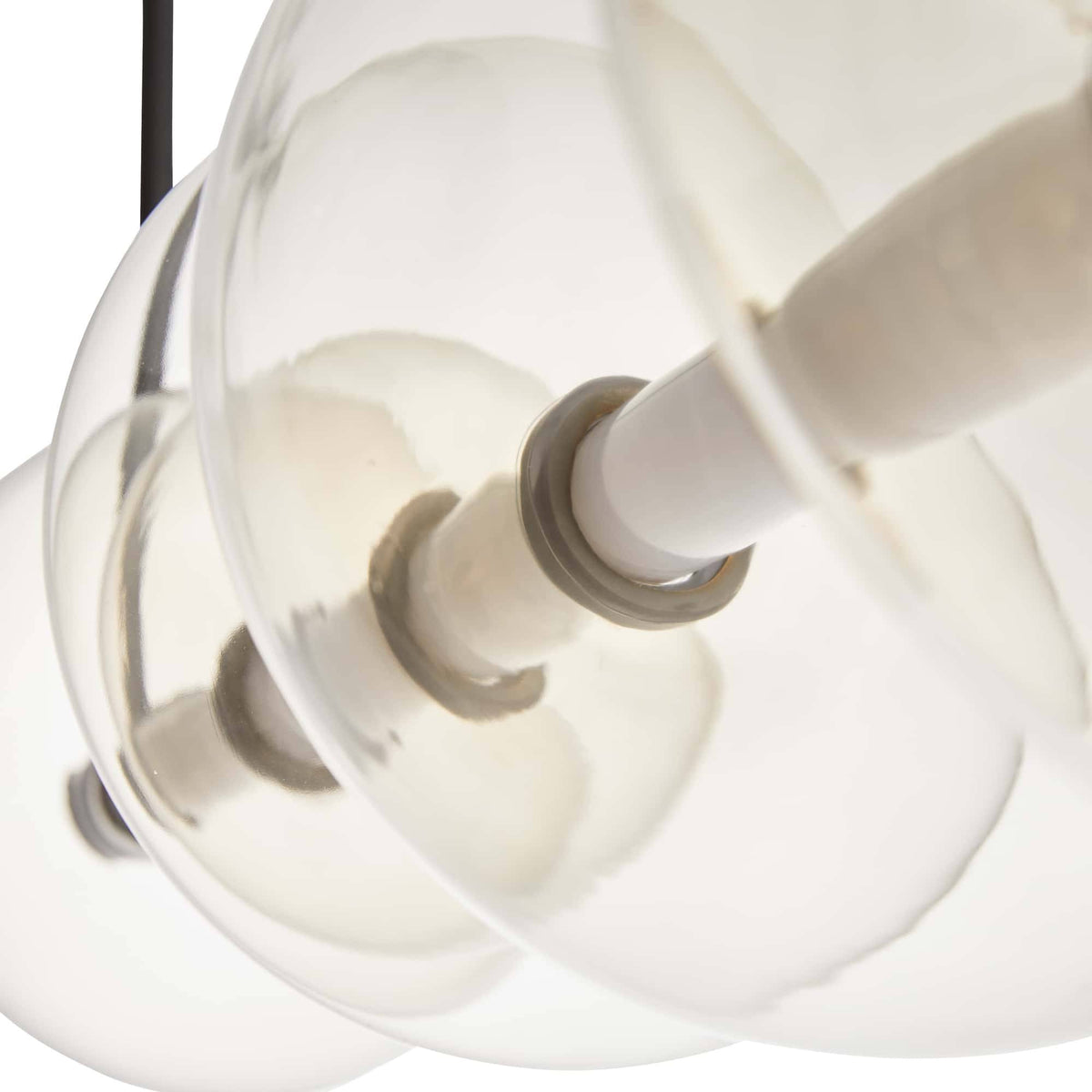 Sculptural Raphael Linear Chandelier – Silver — view 9