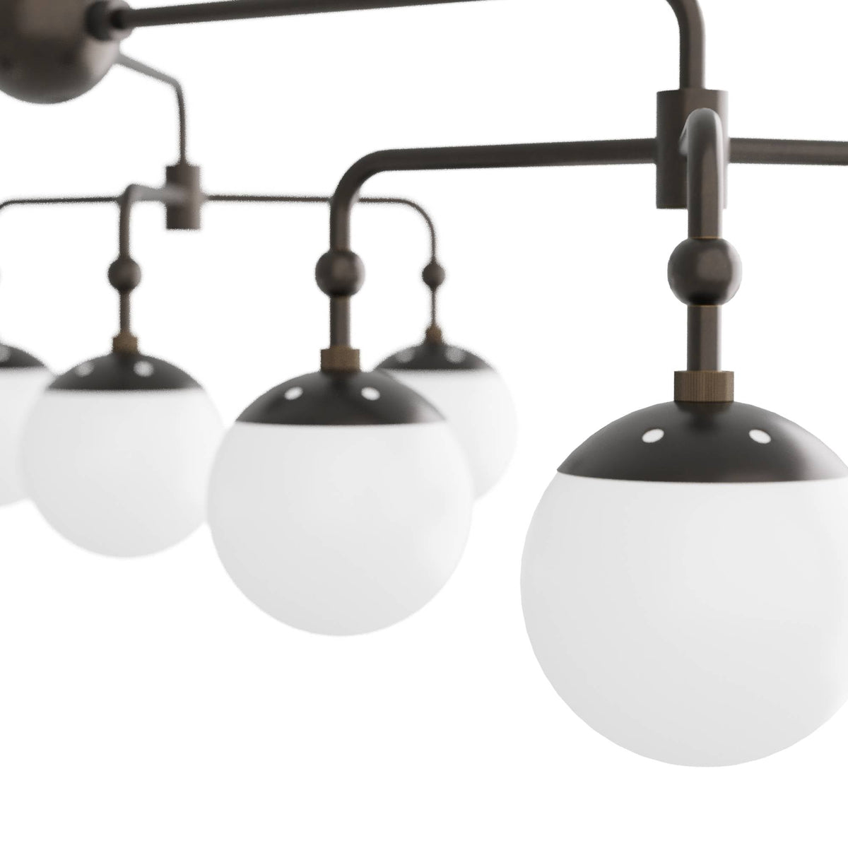Sculptural Utica Chandelier – Black — view 7
