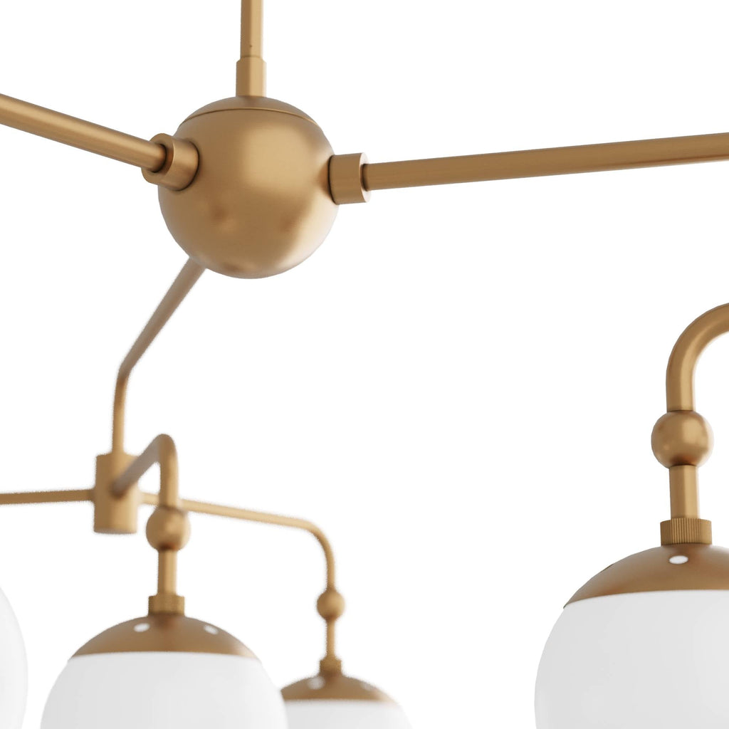 Sculptural Utica Chandelier – Gold — view 4