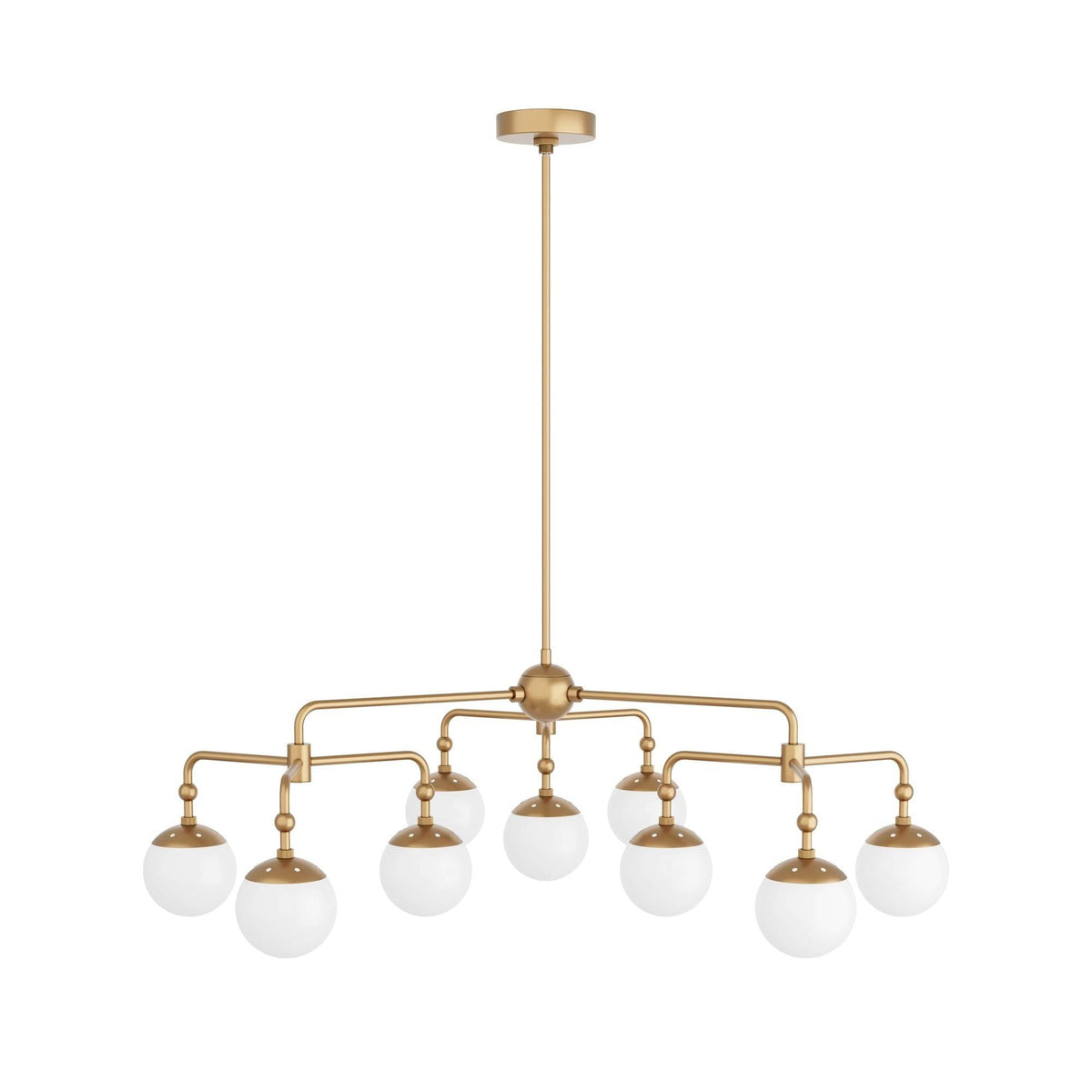 Sculptural Utica Chandelier – Gold — view 5