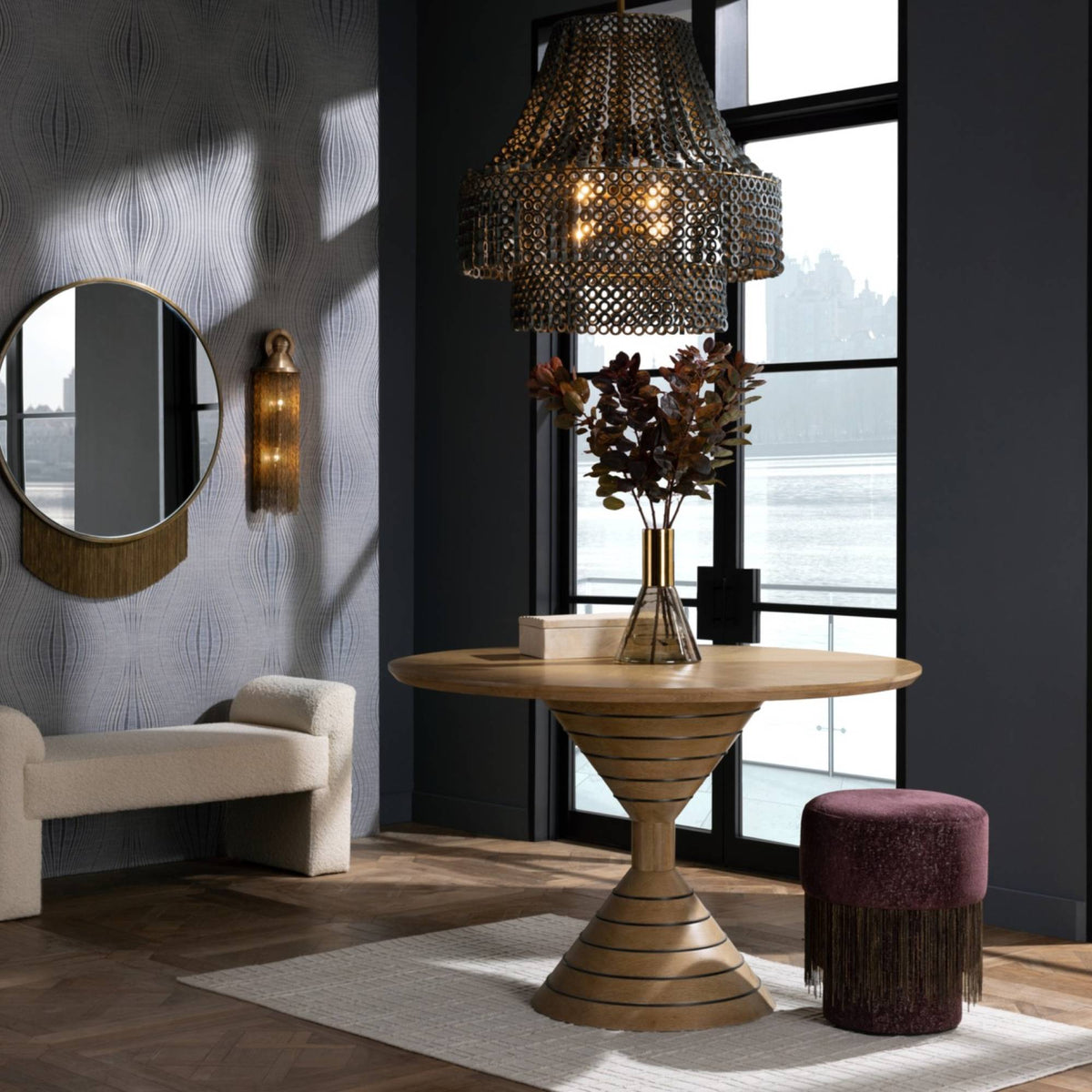 Heritage Hannie Chandelier – Gray — view 2