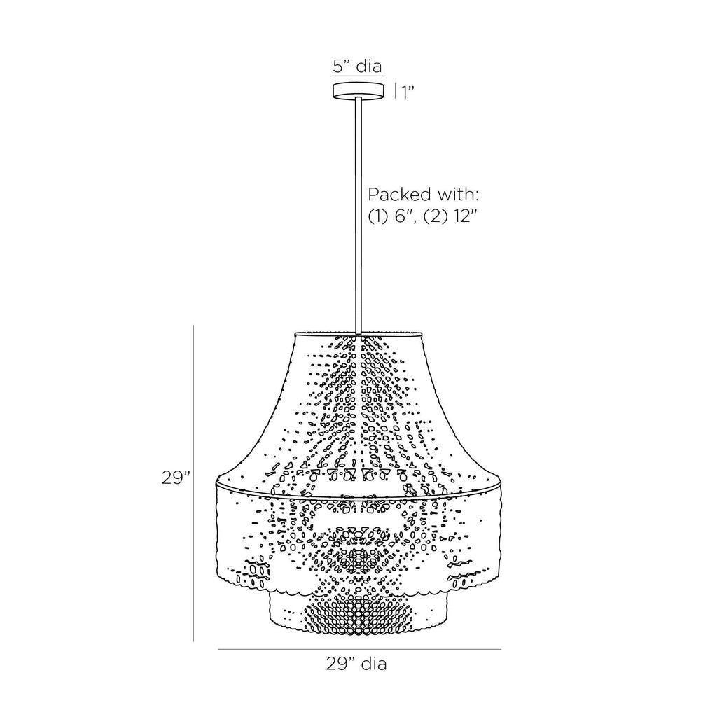 Heritage Hannie Chandelier – Gray — view 6