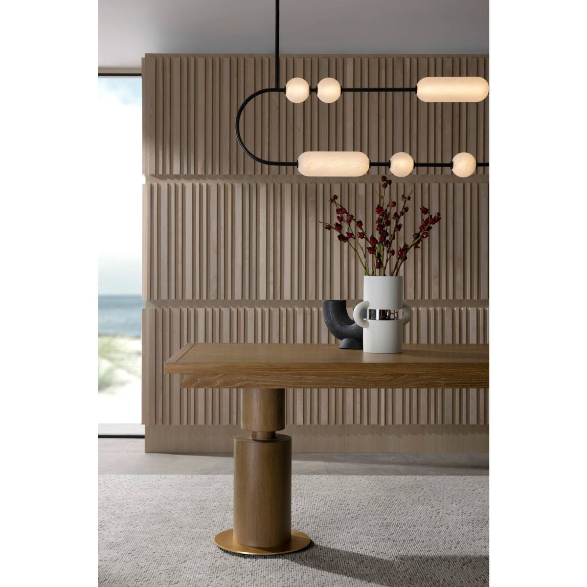 Sculptural Tenzin Linear Chandelier — view 3