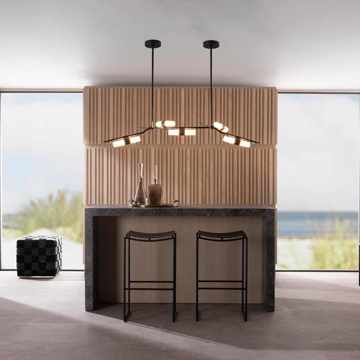 Sculptural Travis Chandelier — view 2