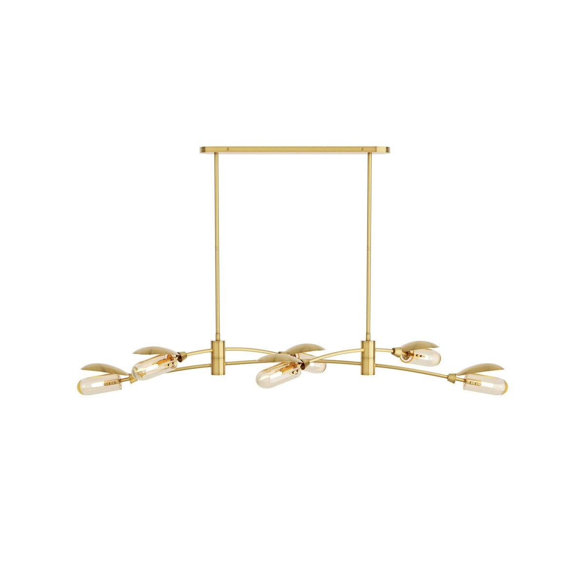 Sculptural Ximena Linear Chandelier — view 1