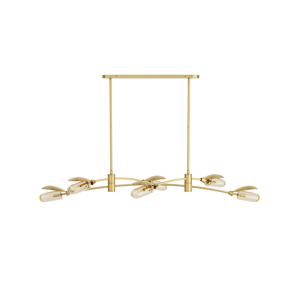 Sculptural Ximena Linear Chandelier — view 3