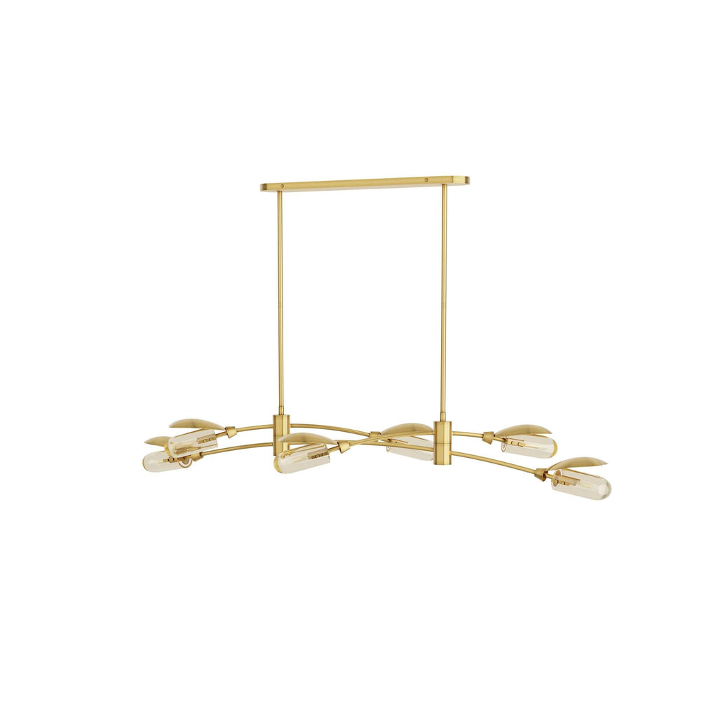 Sculptural Ximena Linear Chandelier — view 4