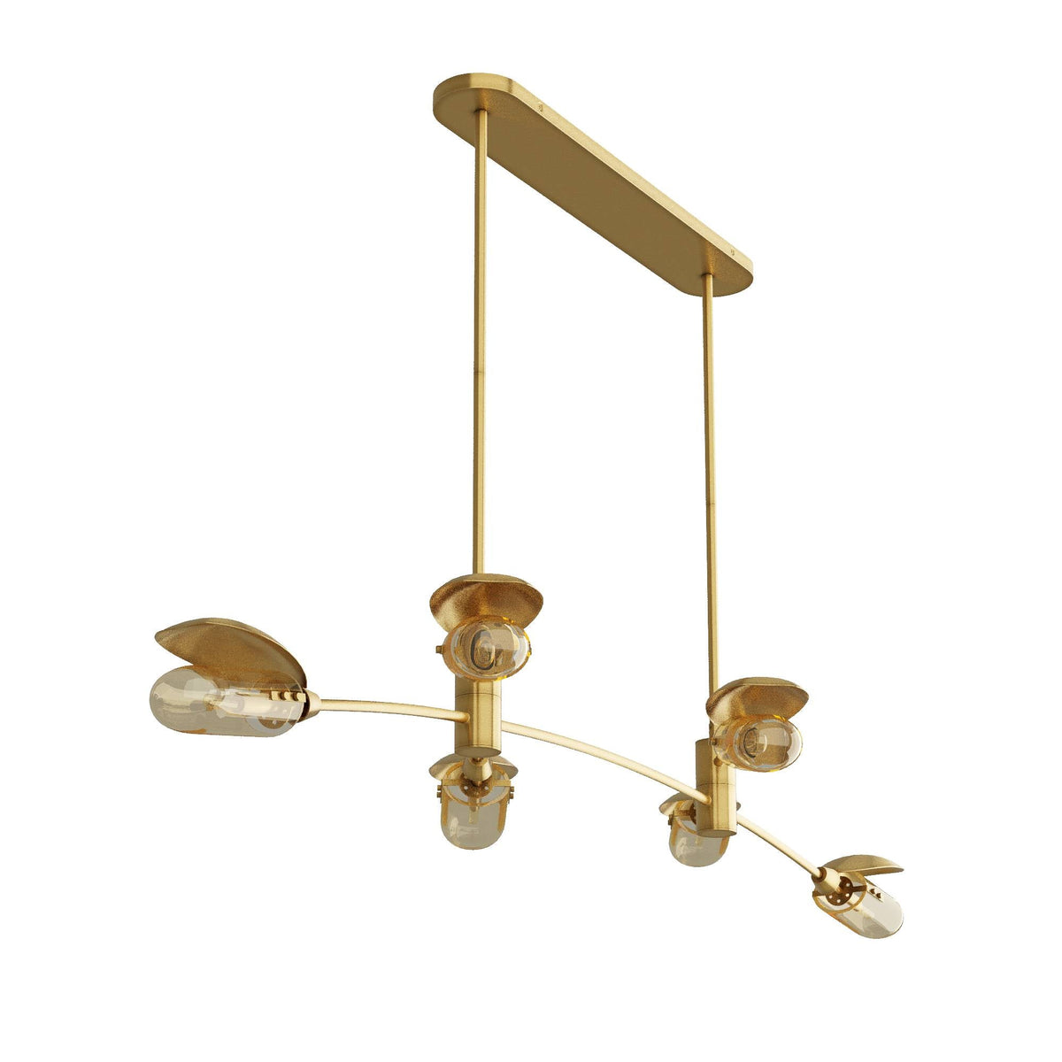 Sculptural Ximena Linear Chandelier — view 5