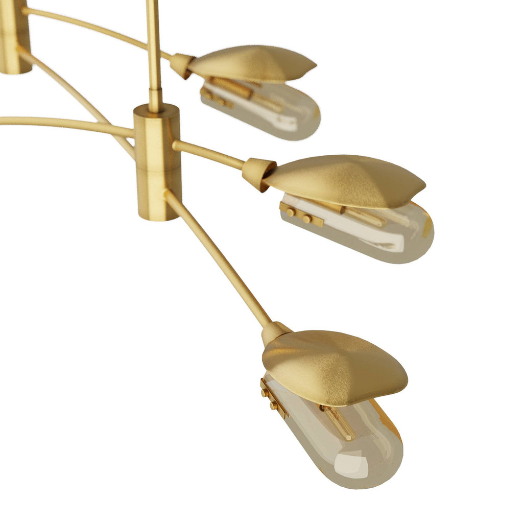 Sculptural Ximena Linear Chandelier — view 7