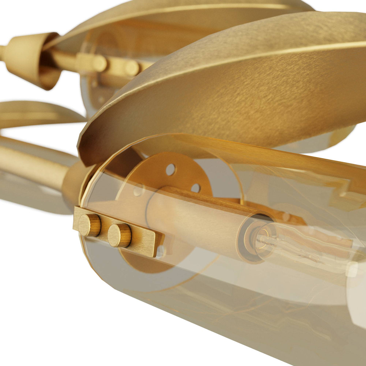 Sculptural Ximena Linear Chandelier — view 8