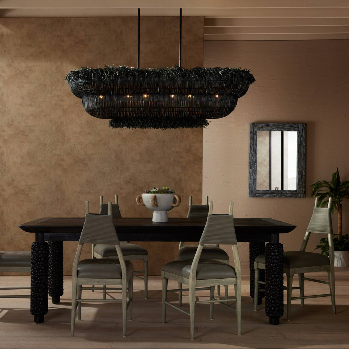 Sculptural Yessika Linear Chandelier — view 2