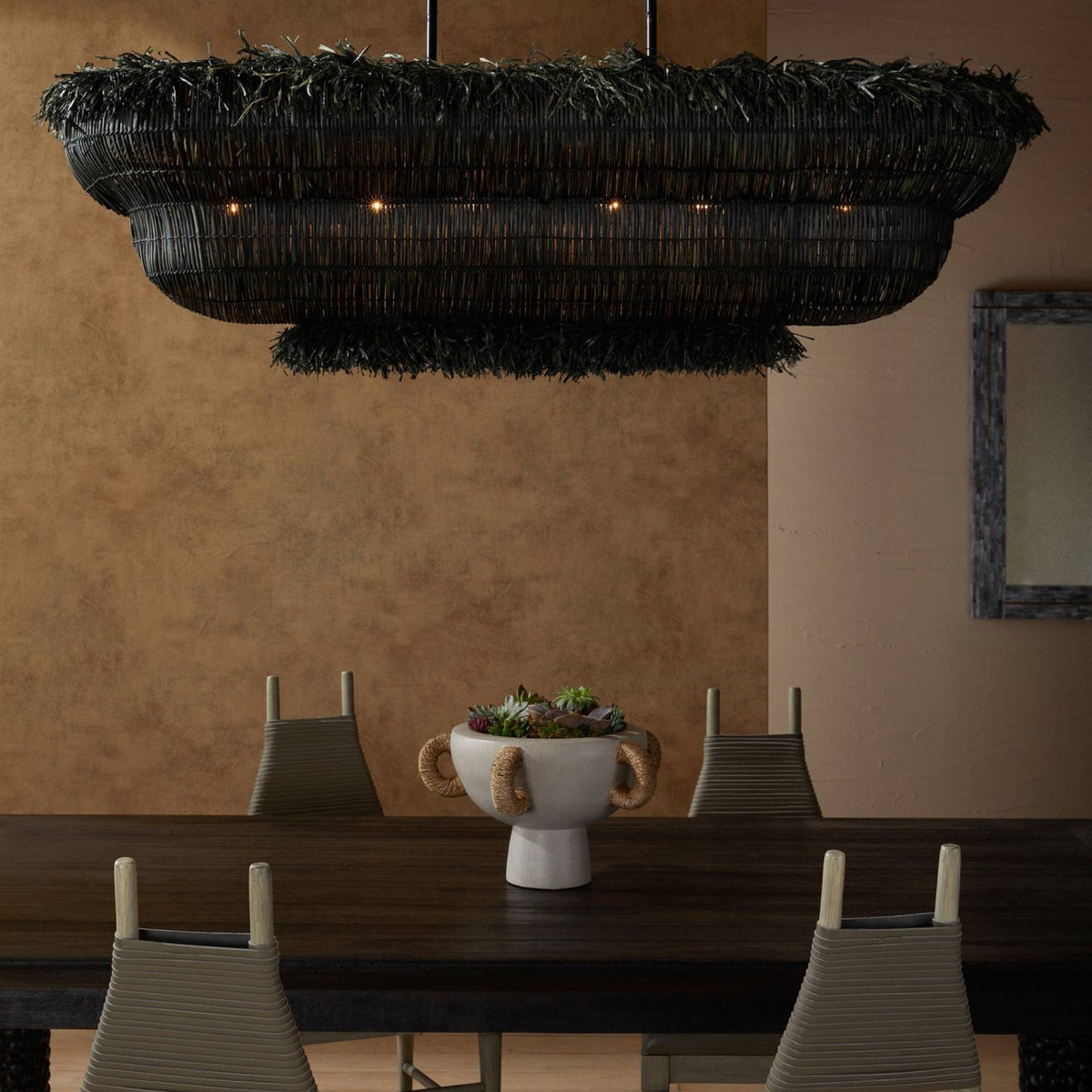 Sculptural Yessika Linear Chandelier — view 3