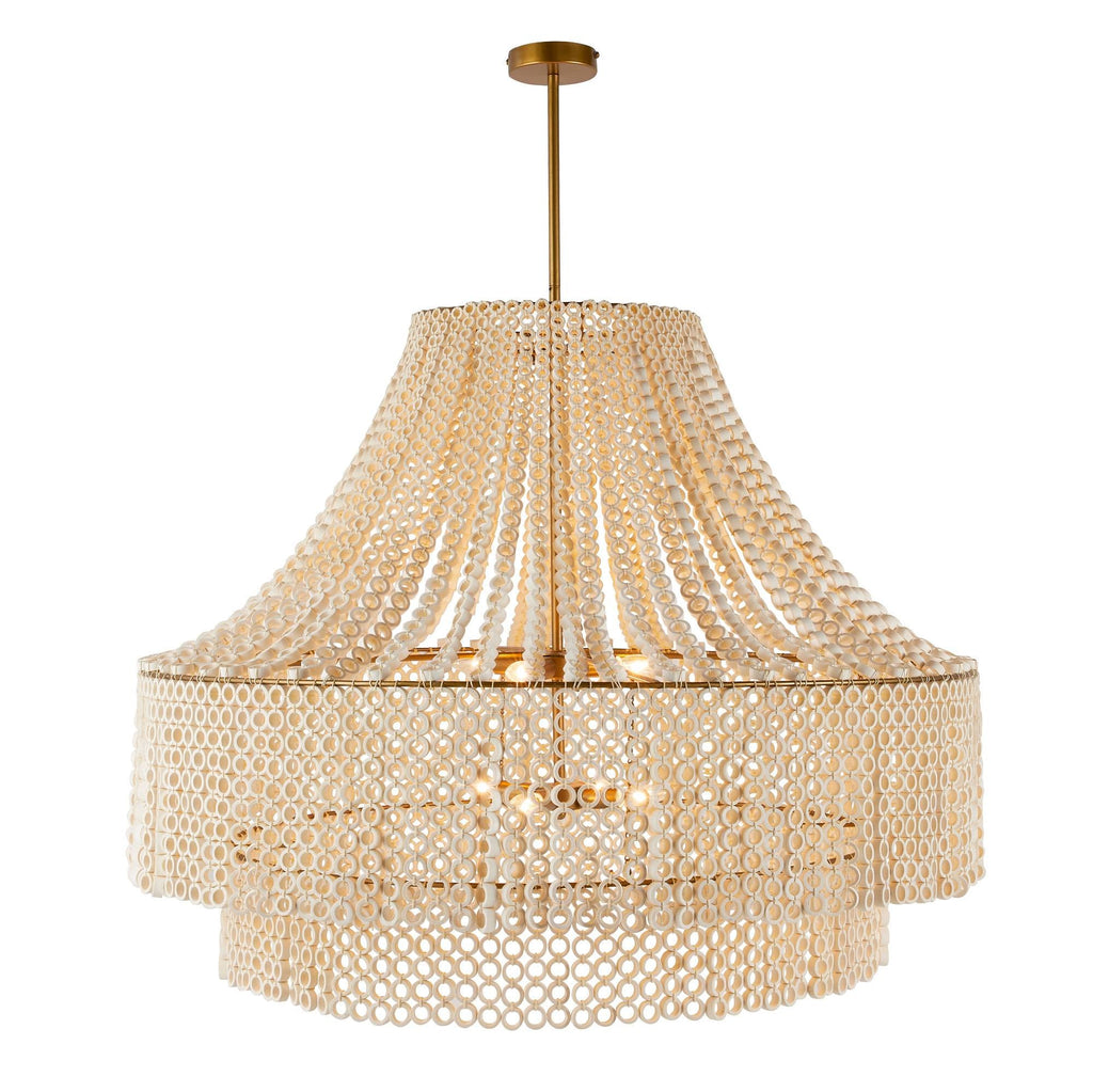 Heritage Hannie Large Chandelier – White — view 1