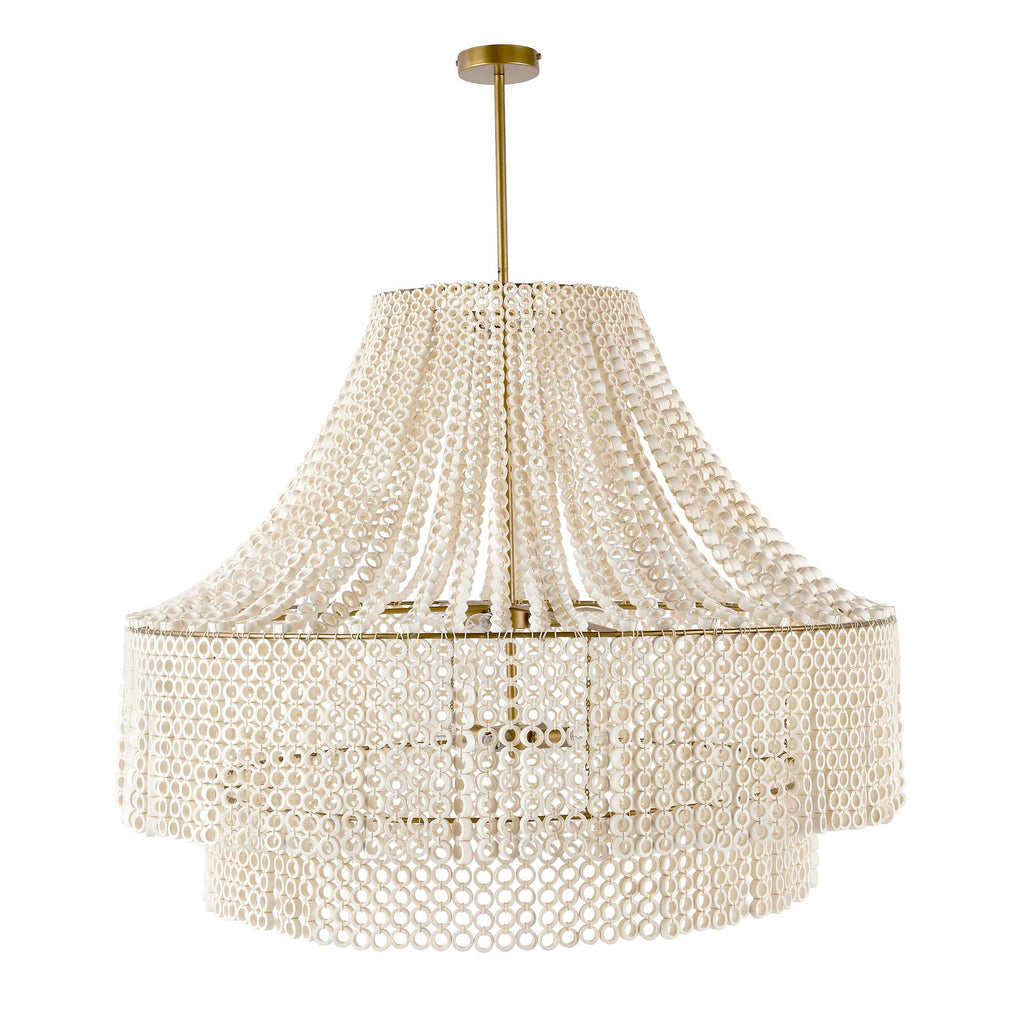 Heritage Hannie Large Chandelier – White — view 2