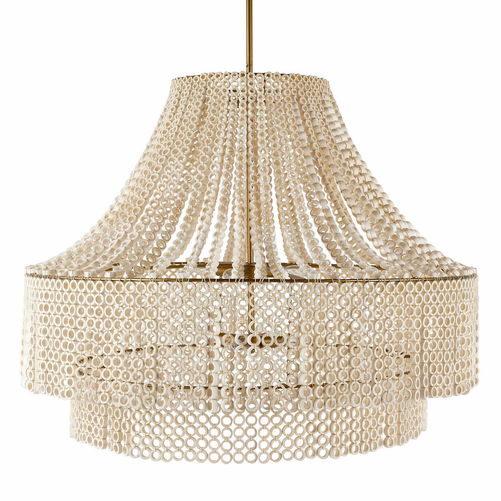 Heritage Hannie Large Chandelier – White — view 3