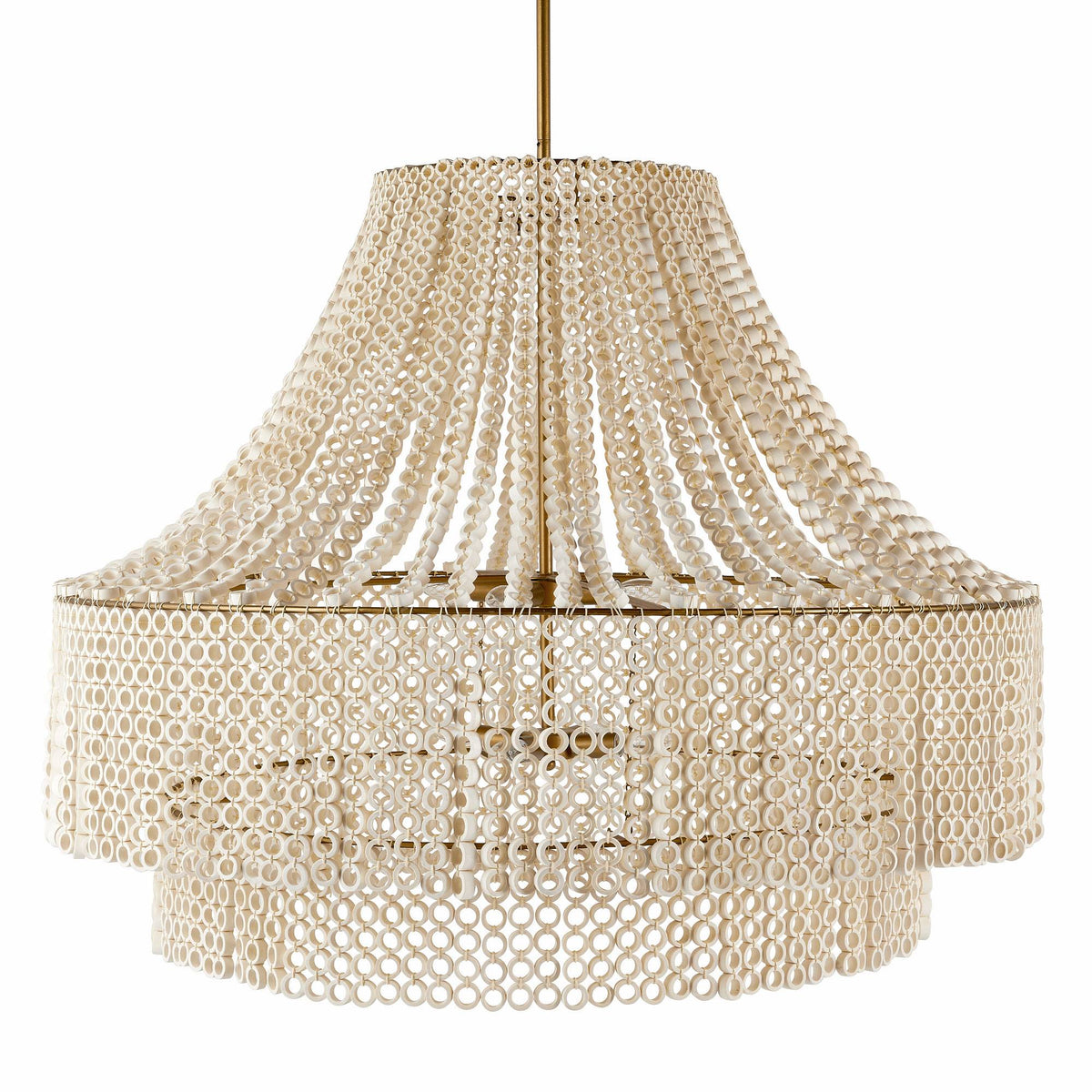 Heritage Hannie Large Chandelier – White — view 3