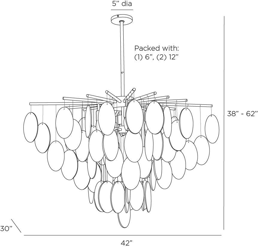 Artisan Tiffany Chandelier – Gold — view 7