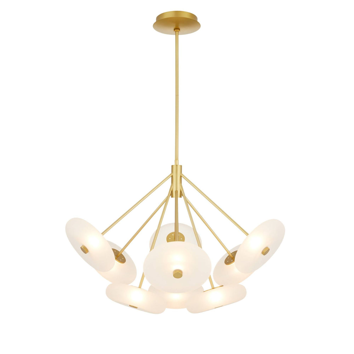 Sculptural Helios Chandelier — view 1