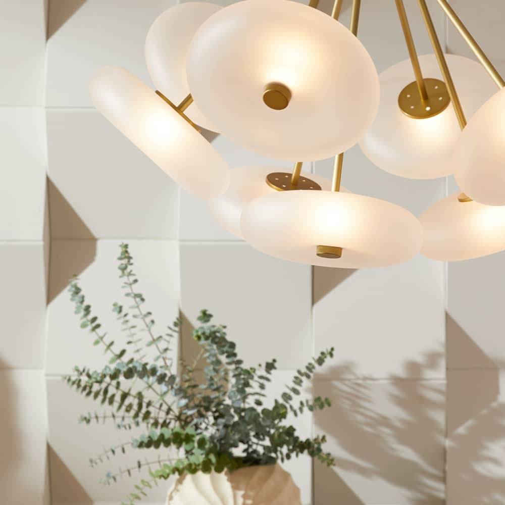 Sculptural Helios Chandelier — view 2