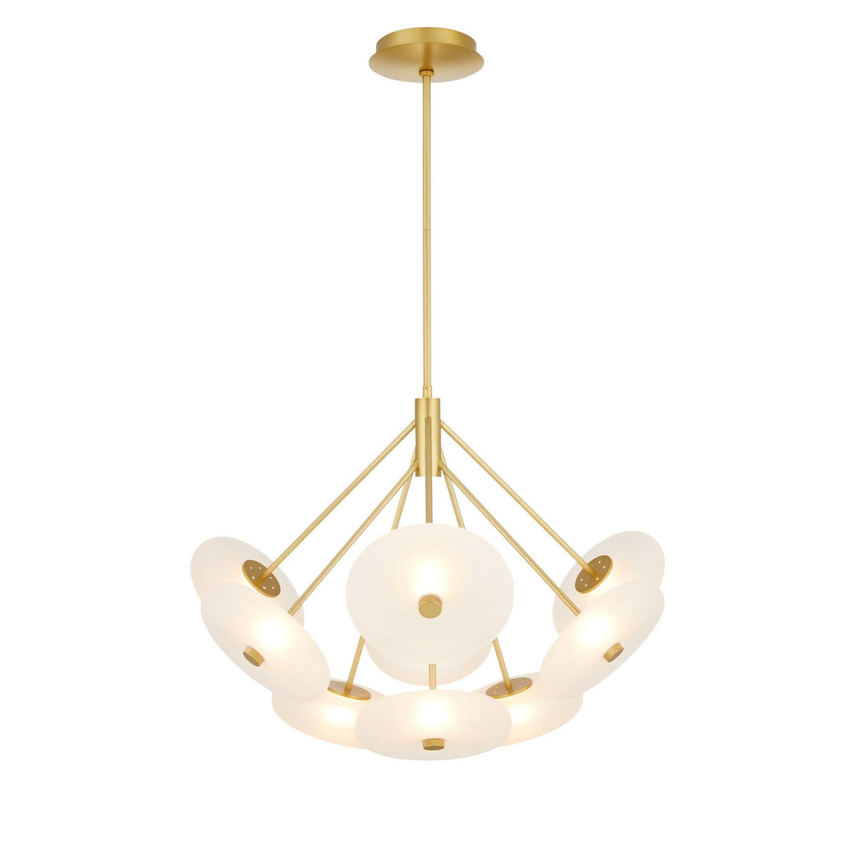 Sculptural Helios Chandelier — view 6
