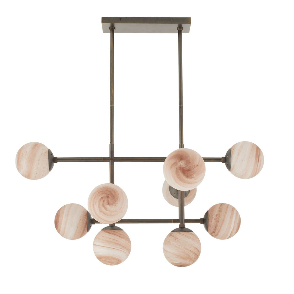 Sculptural Hadden Linear Chandelier — view 3
