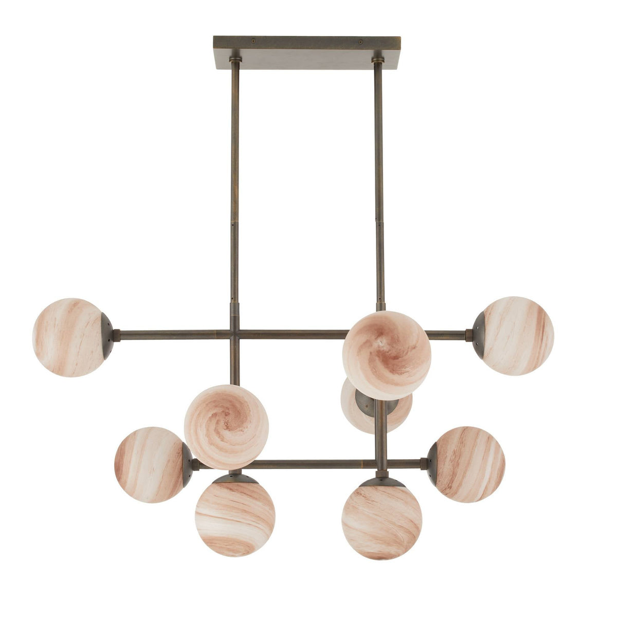 Sculptural Hadden Linear Chandelier — view 3