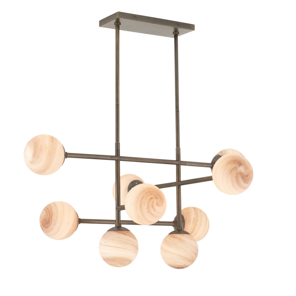 Sculptural Hadden Linear Chandelier — view 4