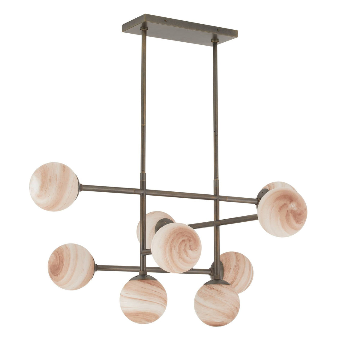 Sculptural Hadden Linear Chandelier — view 5