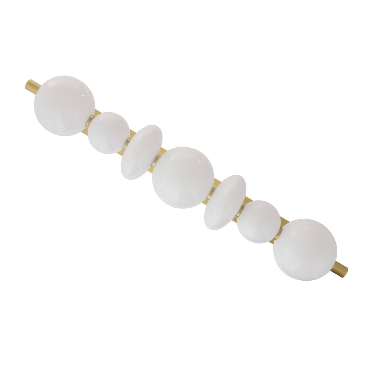 Sculptural Raphael Linear Chandelier – White — view 11