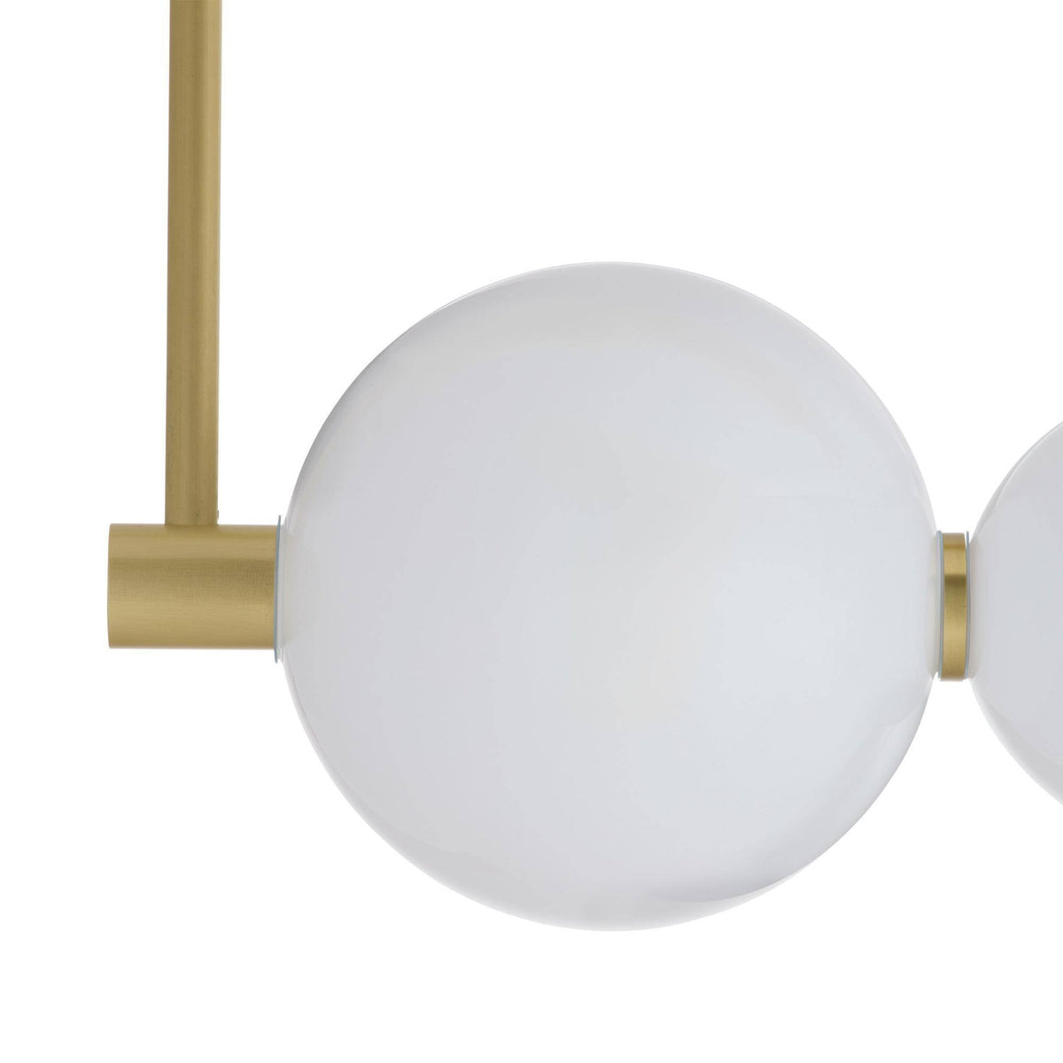 Sculptural Raphael Linear Chandelier – White — view 7