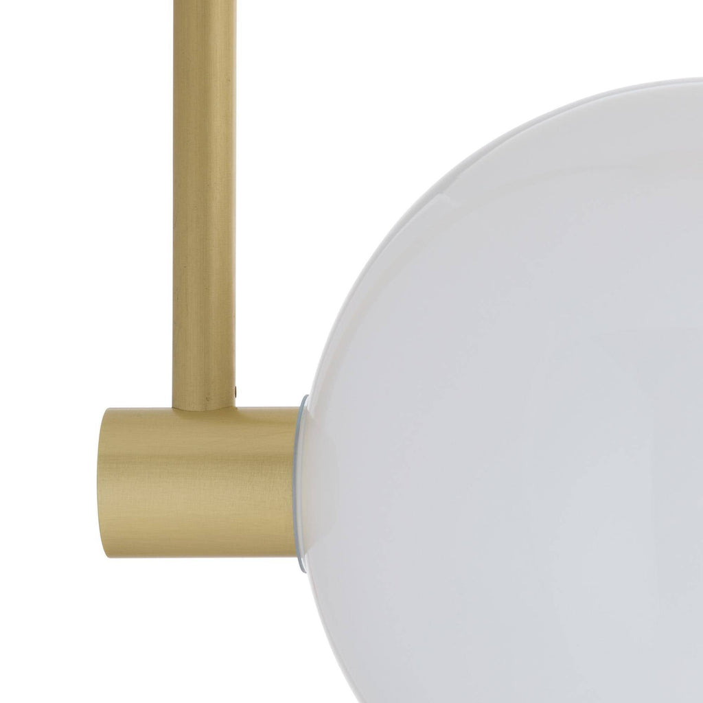 Sculptural Raphael Linear Chandelier – White — view 9
