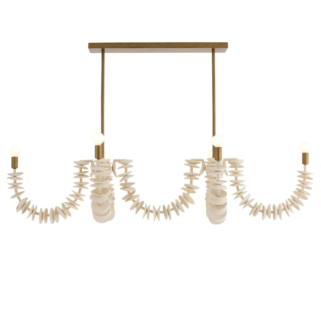 Sculptural Kalama Linear Chandelier — view 1