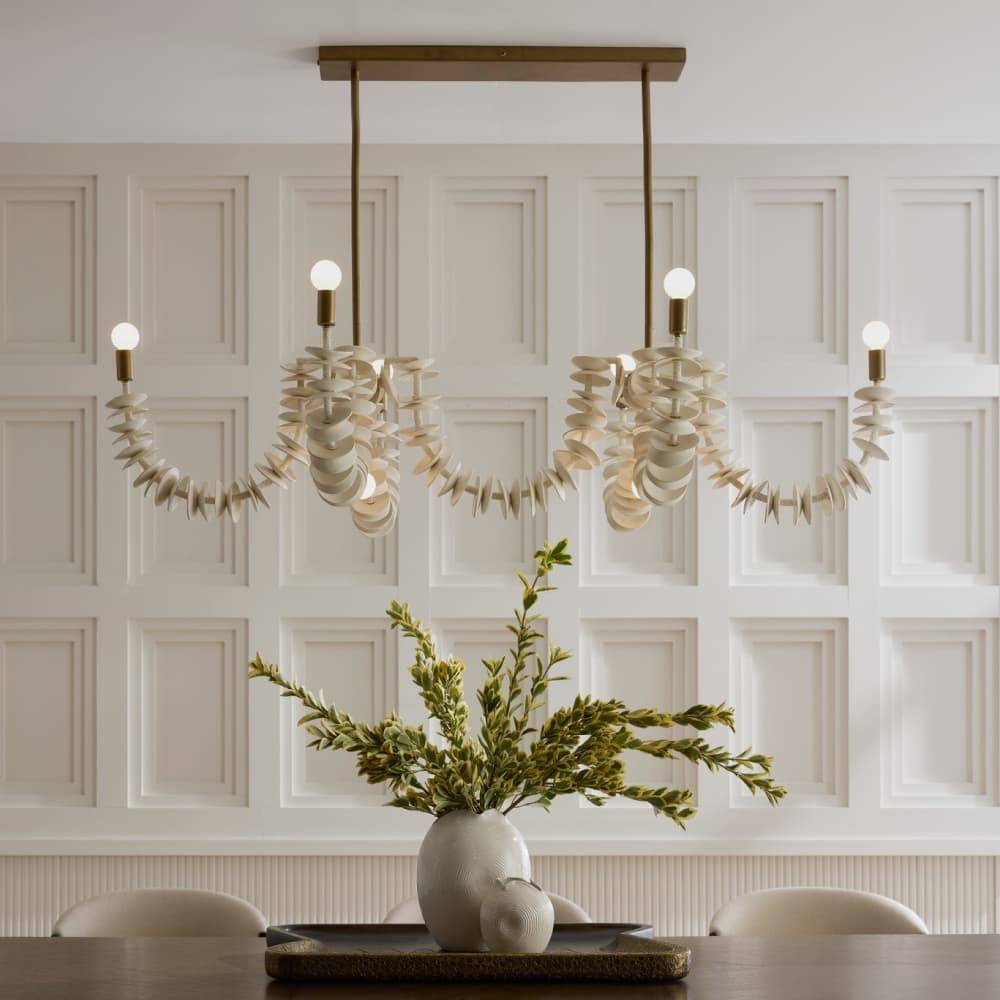 Sculptural Kalama Linear Chandelier — view 2