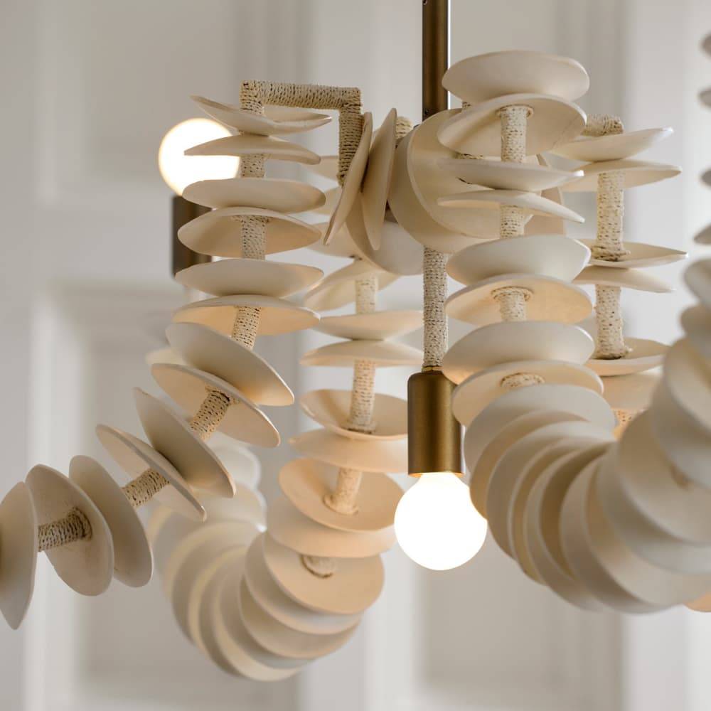 Sculptural Kalama Linear Chandelier — view 4