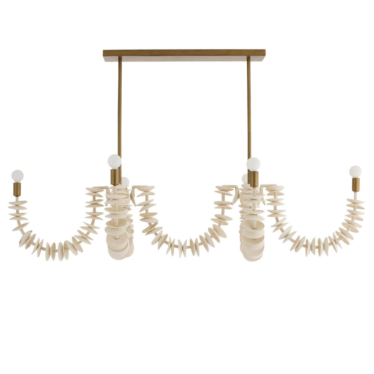 Sculptural Kalama Linear Chandelier — view 5
