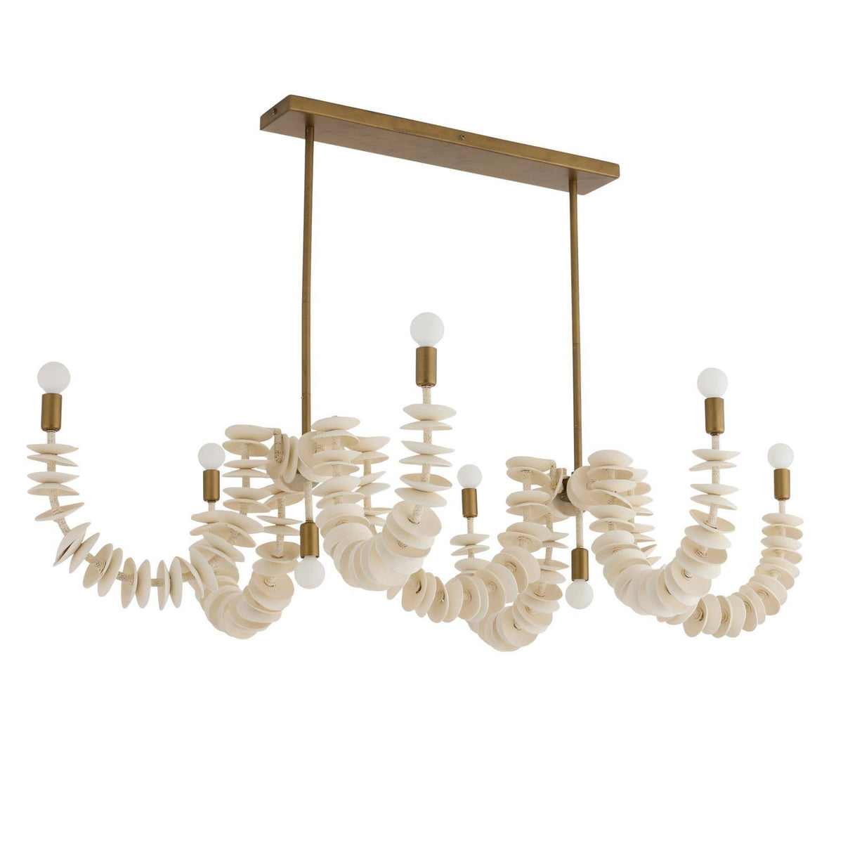 Sculptural Kalama Linear Chandelier — view 7