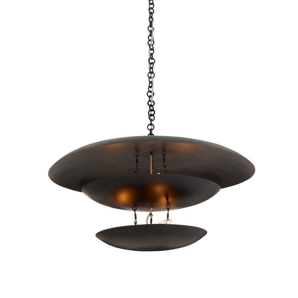 Sculptural Florko Chandelier – Black — view 1