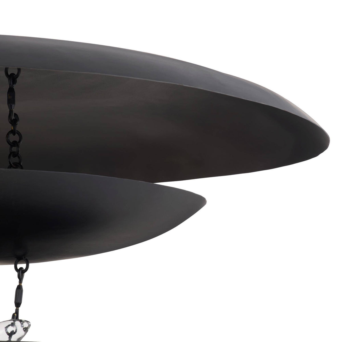 Sculptural Florko Chandelier – Black — view 10