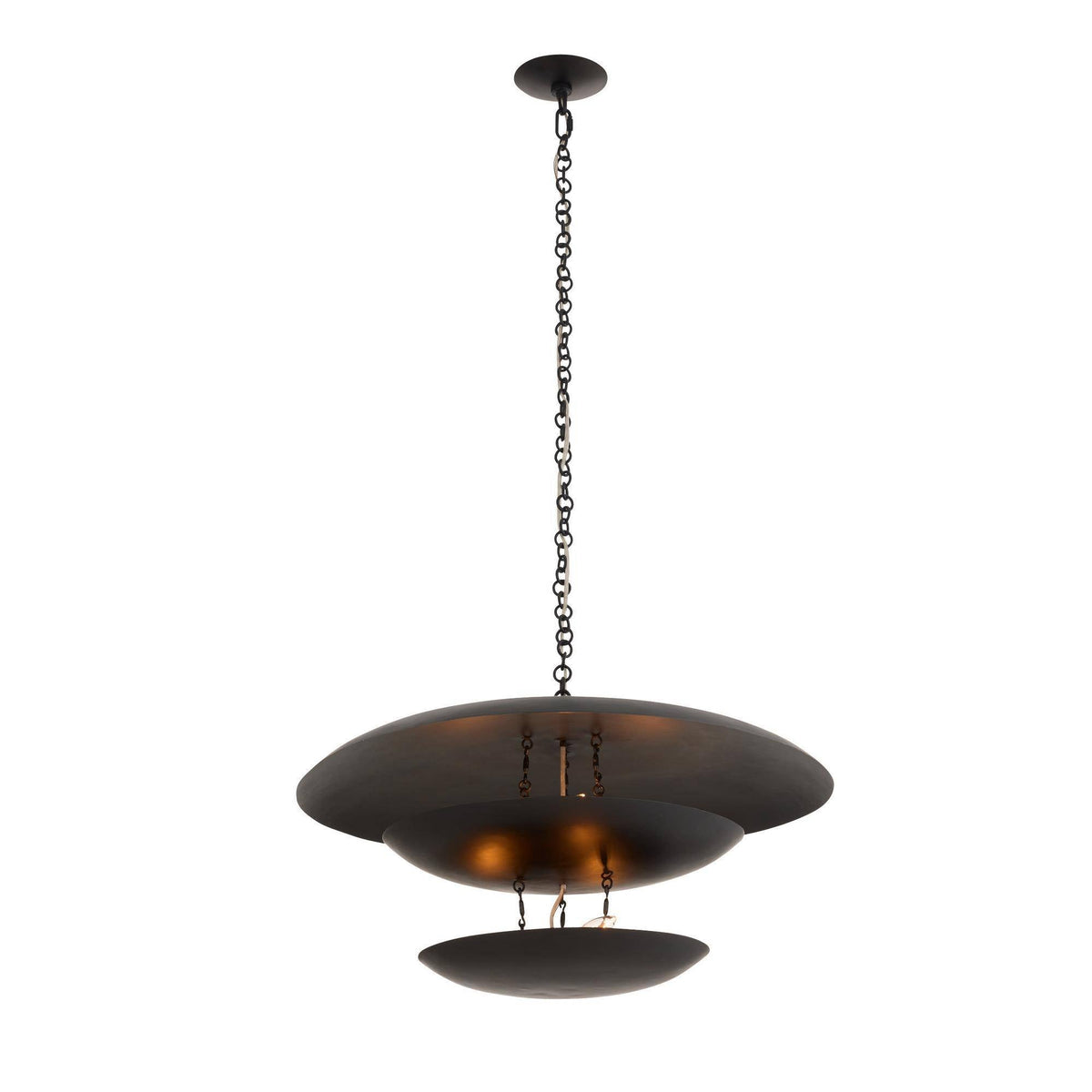 Sculptural Florko Chandelier – Black — view 5