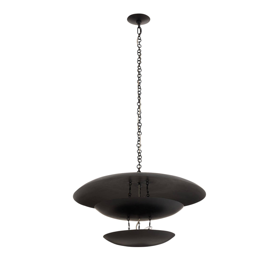 Sculptural Florko Chandelier – Black — view 6
