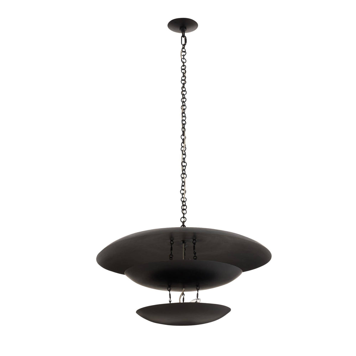 Sculptural Florko Chandelier – Black — view 6