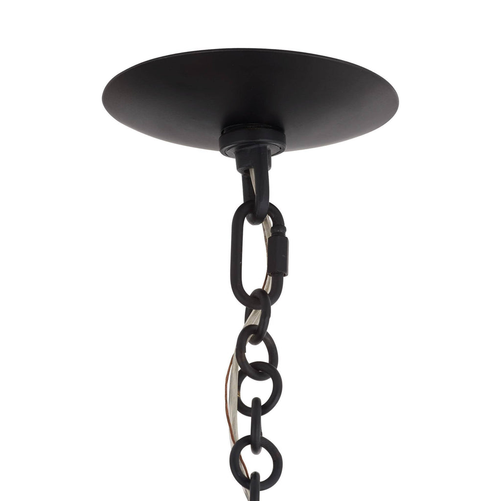 Sculptural Florko Chandelier – Black — view 7