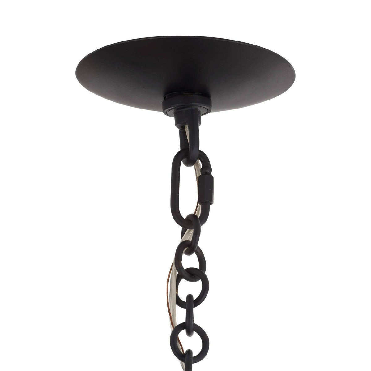 Sculptural Florko Chandelier – Black — view 7